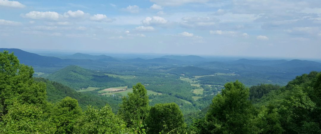View from Blue Ridge Parkway. Beautiful Day for a Jeep Ride.